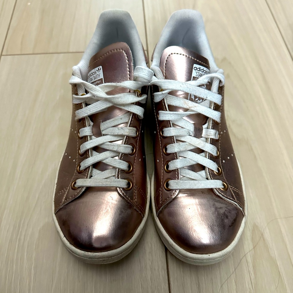 Rose gold Stan smith sneakers